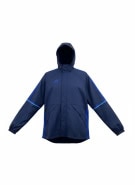 ADIDAS giacca antivento con logo blu da uomo M