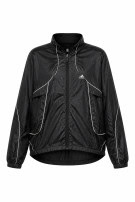 2000s ADIDAS WINDBREAKER SPORTSWEAR BLACK UNISEX PRE OWNED L