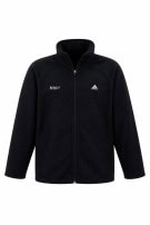 2000S ADIDAS FLEECE TRACK JACKET MINIMAL BLACK MEN PRE OWNED L