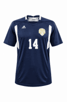 ADIDAS FOOTBALL JERSEY GRAPHIC NAVY UNISEX PRE OWNED M