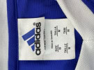 ADIDAS 90s FOOTBALL JERSEY VINTAGE BLUE MEN PRE OWNED M