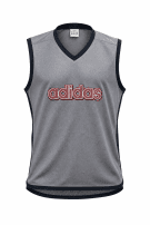 1990s ADIDAS ΓΙΛΕΚΟ ΜΠΑΣΚΕΤ ΜΕ ΡΕΤΡΟ ΛΟΓΟΤΥΠΟ ΓΚΡΙ ΑΝΤΡΙΚΟ PRE OWNED XL