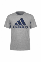 ADIDAS GRAPHIC TEE MINIMAL GREY UNISEX PRE OWNED M