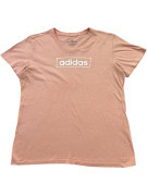 ADIDAS GRAPHIC TEE MINIMAL PINK WOMEN PRE OWNED L
