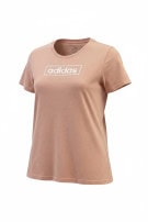ADIDAS GRAPHIC TEE MINIMAL PINK WOMEN PRE OWNED L