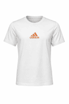 ADIDAS GRAPHIC TEE STREETWEAR WHITE UNISEX PRE OWNED S