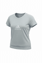 Adidas Γυναικείο Αθλητικό T-Shirt Γαλάζιο με Mesh Λεπτομέρειες