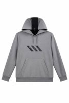 ADIDAS HOODIE ATHLETIC STONE GREY MENS PRE OWNED XL