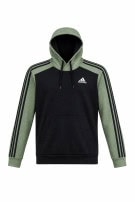 ADIDAS FELPA CON CAPPUCCIO SPORTSWEAR NERO VERDE OLIVA UNISEX PRE OWNED S