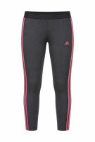 ADIDAS LEGGINGS SPORTSWEAR GRIGIO CHARCOAL ROSA DONNA PRE OWNED XL