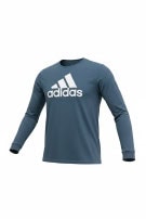ADIDAS LONGSLEEVE TEE GRAPHIC BLUE UOMO PRE OWNED L