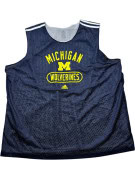 ADIDAS CANOTTA BASKET MICHIGAN WOLVERINES BLU UOMO PRE OWNED L