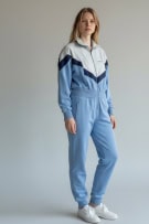 ADIDAS ΟΛΟΣΩΜΗ ΦΟΡΜΑ VINTAGE ΜΕ ΛΟΓΟΤΥΠΟ ΓΑΛΑΖΙΟ/ΓΚΡΙ UNISEX L
