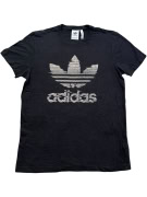 ADIDAS ORIGINALS T-SHIRT GLITCH LOGO ΜΑΥΡΟ UNISEX L