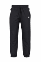 ADIDAS TRACK PANTS STRIPED BLACK MENS PRE OWNED L