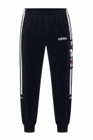 1990s ADIDAS TRACK PANTS SPORTSWEAR BLACK MEN PRE OWNED XL