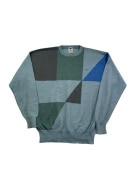 ADIDAS ΠΛΕΚΤΗ ΜΠΛΟΥΖΑ 90s COLORBLOCK ΓΑΛΑΖΙΑ UNISEX L