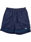 ADIDAS Pantaloncini vintage con logo ricamato blu navy da uomo L