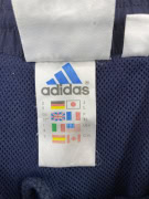 ADIDAS Pantaloncini vintage con logo ricamato blu navy da uomo L