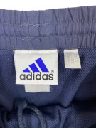ADIDAS Pantaloncini vintage con logo ricamato blu navy da uomo L