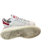 ADIDAS STAN SMITH SNEAKERS ΚΛΑΣΙΚΑ OFF WHITE ΚΟΚΚΙΝΟ UNISEX PRE OWNED EU 40