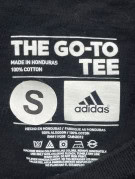 ADIDAS T SHIRT GRAPHIC BLACK WOMEN PRE OWNED S