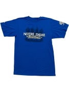 Adidas T-Shirt Notre Dame Football Big Logo Μπλε Unisex M