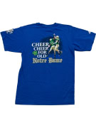 Adidas T-Shirt Notre Dame Football Big Logo Μπλε Unisex M