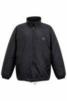 1990S ADIDAS TRACK JACKET MINIMAL BLACK MEN PRE OWNED L