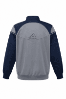90s ADIDAS TRACK JACKET SPORTSWEAR GREY BLUE MEN PRE OWNED L
