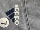 90s ADIDAS TRACK JACKET SPORTSWEAR GREY BLUE MEN PRE OWNED L