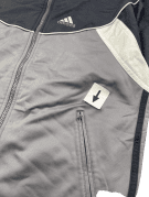 1990S ADIDAS TRACK JACKET SPORTY NAVY GREY ΑΝΤΡΙΚΟ PRE OWNED S
