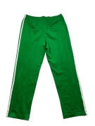 ADIDAS TRACK PANTS SPORTSWEAR GREEN UNISEX PRE OWNED M