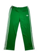 ADIDAS TRACK PANTS SPORTSWEAR GREEN UNISEX PRE OWNED M