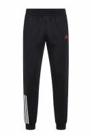ADIDAS TRACK PANTS SPORTY BLACK MEN PRE OWNED M