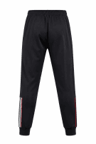 ADIDAS TRACK PANTS SPORTY BLACK MEN PRE OWNED M