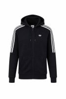 ADIDAS FELPA CON ZIP A RIGHE NERA UOMO PRE OWNED S