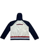 ADIDAS Ζακέτα Hoodie Vintage Με Λογότυπο Μπλε Λευκό Ανδρική S