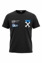 ADON T-SHIRT SNEAKER GRAPHIC PRINT ΜΑΥΡΟ UNISEX M