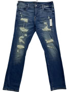 AEROPOSTALE Jean Παντελόνι SLIM Distressed Μπλε Ανδρικό L (W36)