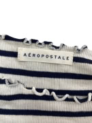 Aeropostale T-Shirt casual a righe bianco-blu da donna M