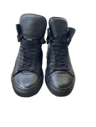 BUSCEMI 100MM HIGH TOP ΔΕΡΜΑΤΙΝΑ SNEAKERS ΜΑΥΡΑ ΓΥΝΑΙΚΕΙΑ PRE OWNED EU 37