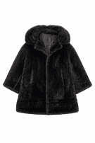 80s VINTAGE ΠΑΛΤΟ FUR ΜΑΥΡΟ ΓΥΝΑΙΚΕΙΟ PRE OWNED M/L