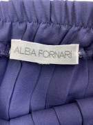 ALBA FORNARI ΦΟΥΣΤΑ ΠΛΙΣΕ VINTAGE ΛΟΓΟΤΥΠΟ ΜΠΛΕ ΓΥΝΑΙΚΕΙΑ L