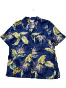 ALFRED DUNNER CAMICIA FLORAL BLU UOMO PRE OWNED M