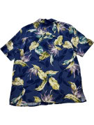 ALFRED DUNNER CAMICIA FLORAL BLU UOMO PRE OWNED M