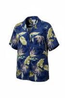 ALFRED DUNNER CAMICIA FLORAL BLU UOMO PRE OWNED M