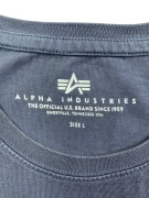 ALPHA INDUSTRIES T-SHIRT VINTAGE LOGO ΜΠΛΕ ΣΚΟΥΡΟ ΑΝΔΡΙΚΟ L