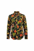 AMERICAN EAGLE ΟΥΠΕΡΤΕΡΣ ΠΟΥΚΑΜΙΣΟ FLORAL ΜΑΥΡΟ ΑΝΔΡΙΚΟ PRE OWNED M