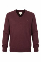 AMERICAN EAGLE ΠΟΥΛΟΒΕΡ V NECK MINIMAL BORDEAUX ΑΝΤΡΙΚΟ PRE OWNED L
